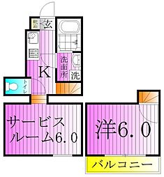 間取図画像 1K