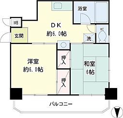 コートアオイ 2DKの間取図画像