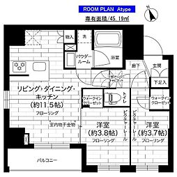 ステージグランデ亀有アジールコート 2LDKの間取図画像