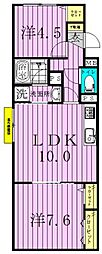 グレイスヴィラ 2LDKの間取図画像