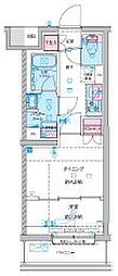 GENOVIA竹ノ塚 1DKの間取図画像