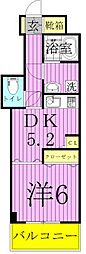 アーバンレックス西新井2 1DKの間取図画像
