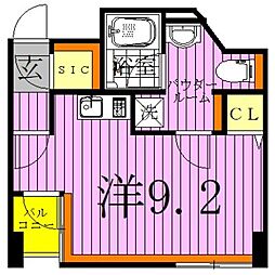 アイフォート千住曙町 ワンルームの間取図画像