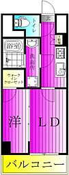 ジェノヴィア北千住 2Kの間取図画像
