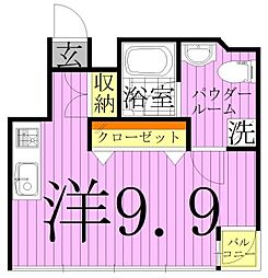 アイフォート千住曙町 ワンルームの間取図画像