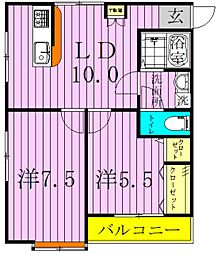 ホワイトコーポ平野 2階
