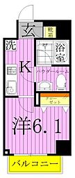 Risingplace綾瀬二番館 1Kの間取図画像