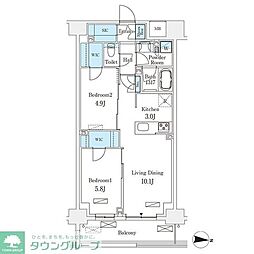 間取図画像 2LDK