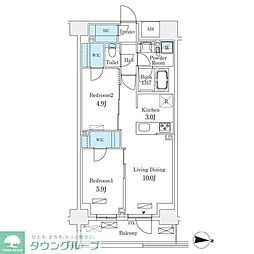 間取図画像 2LDK