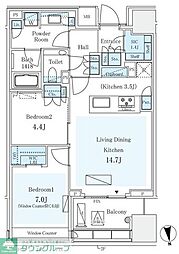間取図画像 2LDK