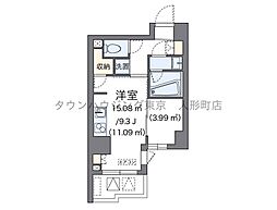 LOVIE銀座東 1Kの間取図画像