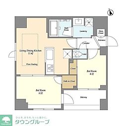 MODIER GINZA EAST 2LDKの間取図画像