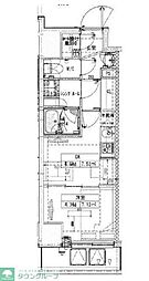 ルネサンスコート築地 1DKの間取図画像