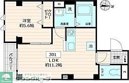 仮称)DECORA morishita 1LDKの間取図画像
