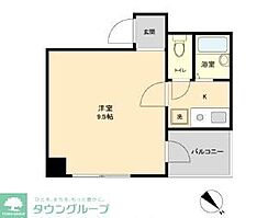 S-FORT日本橋箱崎 1Kの間取図画像