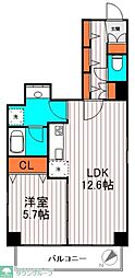 オープンレジデンス日本橋人形町 1LDKの間取図画像