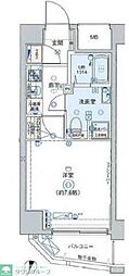 ラヴィリオ錦糸町ベルグレード 1Kの間取図画像