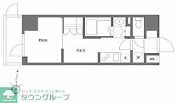 GRANPASEO清澄白河2 1DKの間取図画像