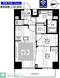 ステージファースト新御徒町2 2LDKの間取図画像