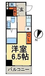 リヴシティ日本橋ネクステシア 1Kの間取図画像