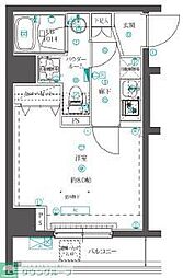 クオリタス押上 1Kの間取図画像