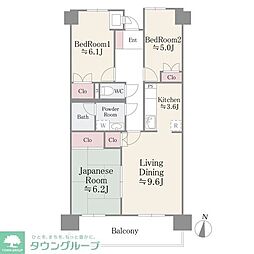 アイル313 3LDKの間取図画像