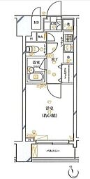 ガリシア銀座イースト 1Kの間取図画像