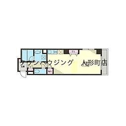 グランド・コーポ東日本橋 ワンルームの間取図画像