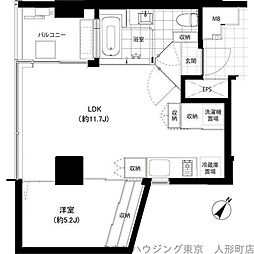 SHINKA ワンルームの間取図画像