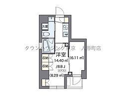 LOVIE銀座東 1Kの間取図画像
