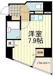 アクティア神田岩本町 ワンルームの間取図画像