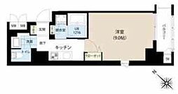 グランカーサ日本橋浜町 1Kの間取図画像
