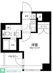 サンテミリオン茅場町リバーサイド 1Kの間取図画像