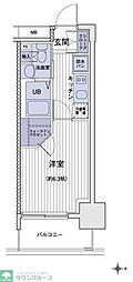 エスティメゾン大島 1Kの間取図画像