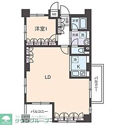 サングランパ 1LDKの間取図画像