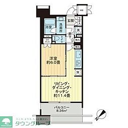 晴海テラス 1LDKの間取図画像