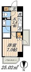 エルスタンザ平河町 1Kの間取図画像