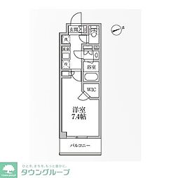 レジディア新御徒町2 1Kの間取図画像