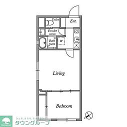 江東区永代2丁目マンション 1DKの間取図画像
