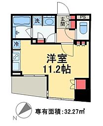 パークアクシス日本橋ステージ ワンルームの間取図画像