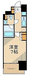 ParkAxis浅草・田原町 1Kの間取図画像