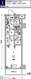 スカイコート木場ガーデン 1Kの間取図画像