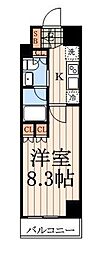 ヴァンヴェール日本橋 1Kの間取図画像