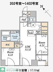 THE MAYFAIR 2LDKの間取図画像