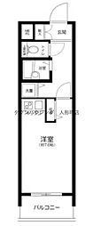 ヴェルト日本橋シティ ワンルームの間取図画像