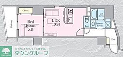 HAON 波音 1LDKの間取図画像