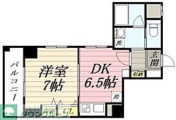橘 1DKの間取図画像