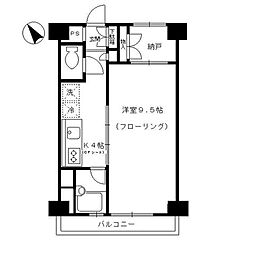 セレーノ 1Kの間取図画像