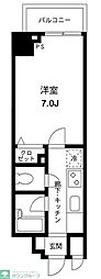 プライムアーバン飯田橋 1Kの間取図画像