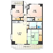 南海ハイライズフラット天下茶屋  ｜ 大阪府大阪市西成区花園南２丁目（賃貸マンション3LDK・10階・66.95㎡） その2